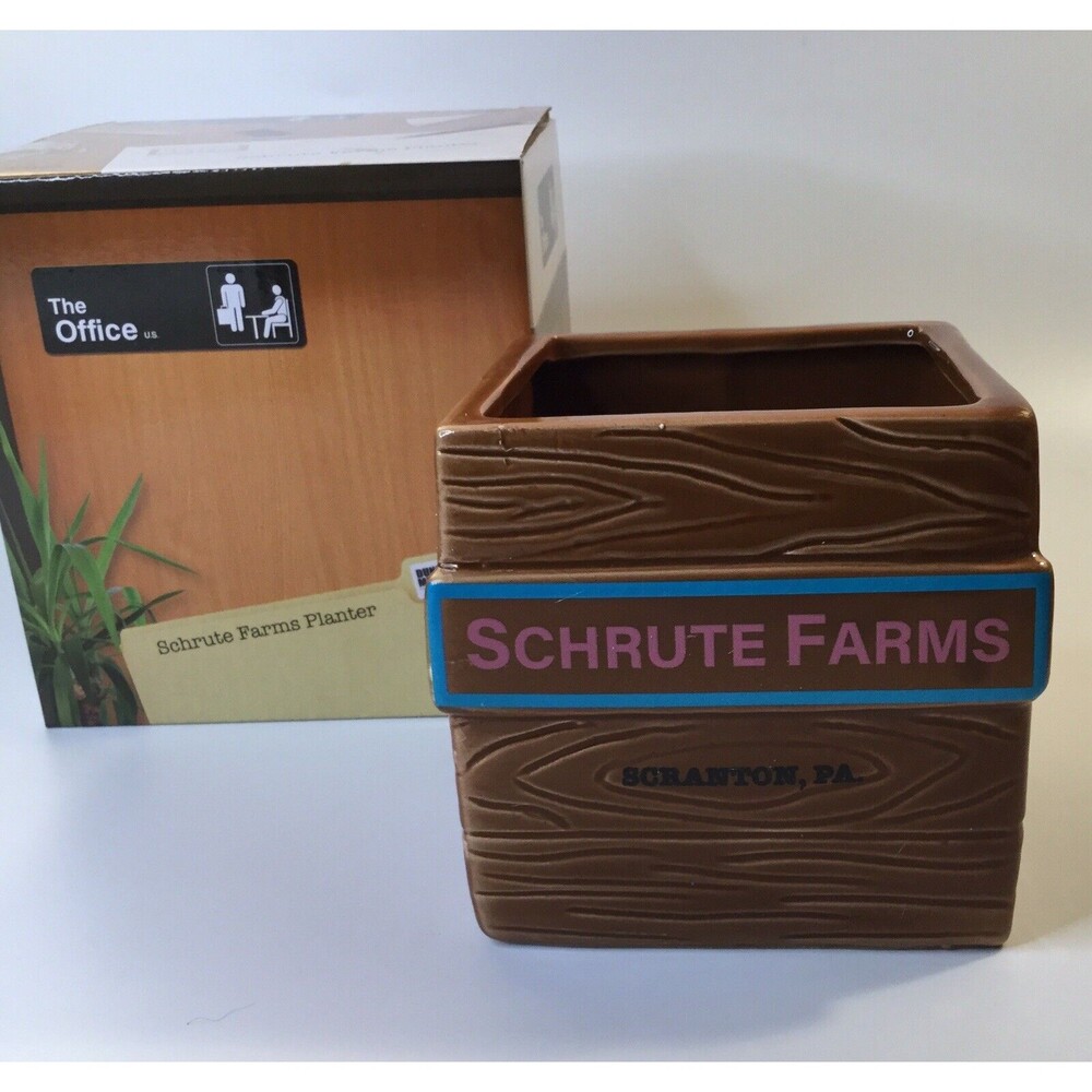 The Office Schrute Farms Scranton PA Ceramic Planter Culturefly Exclusive Dwight
